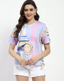 Madame Multicolor Printed T-Shirt