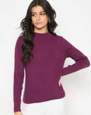 Madame Mock Neck Purple Skeeve