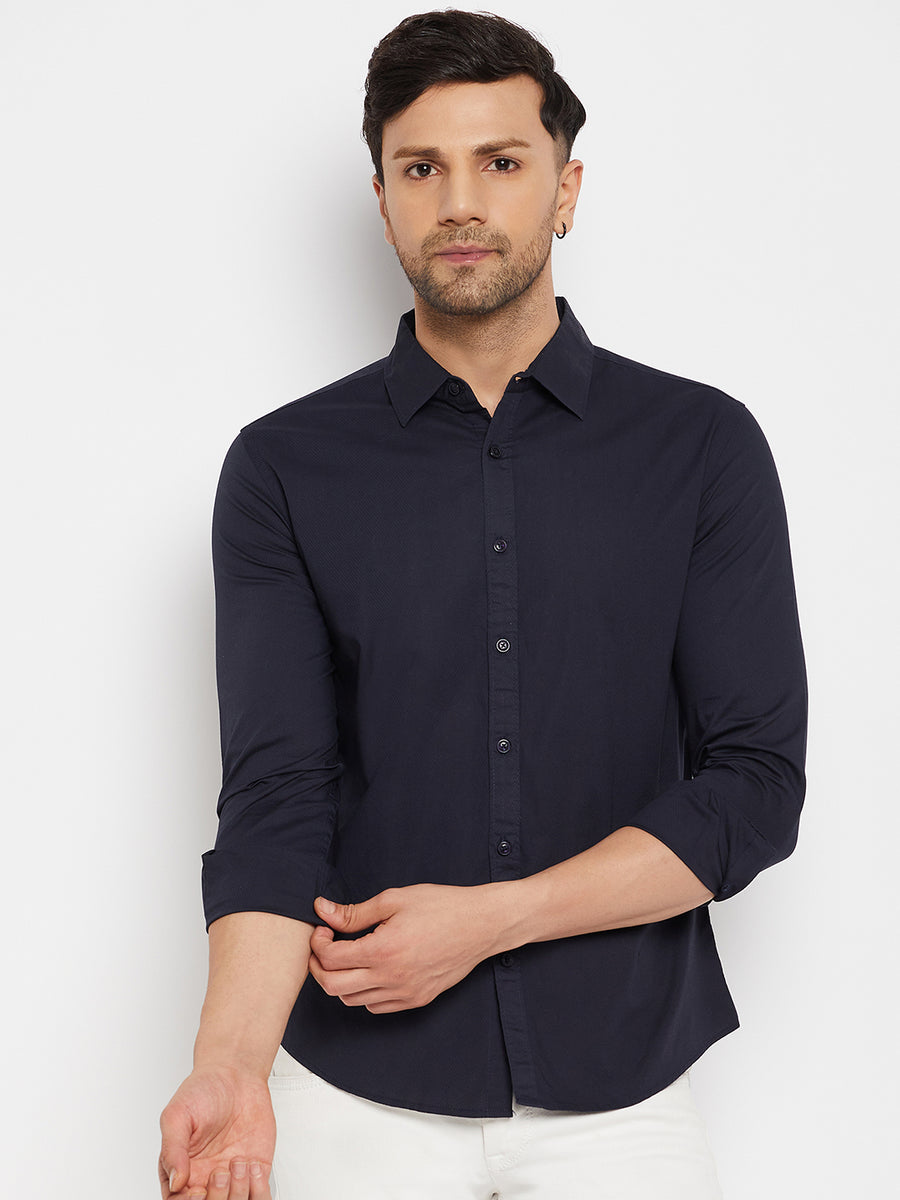 Camla Navy Shirts For Men