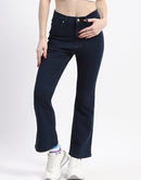 Madame Straight-Fit Dark Blue Cotton Jeans