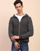 Camla Barcelona Self Designed Black Full Sleeve Sweater