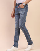 Camla Barcelona Stone Wash Ripped Cotton Blue Denim