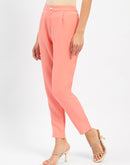 Madame Salmon Solid Regular Trousers