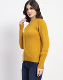 Madame Knit Mustard Mock Neck Sweater