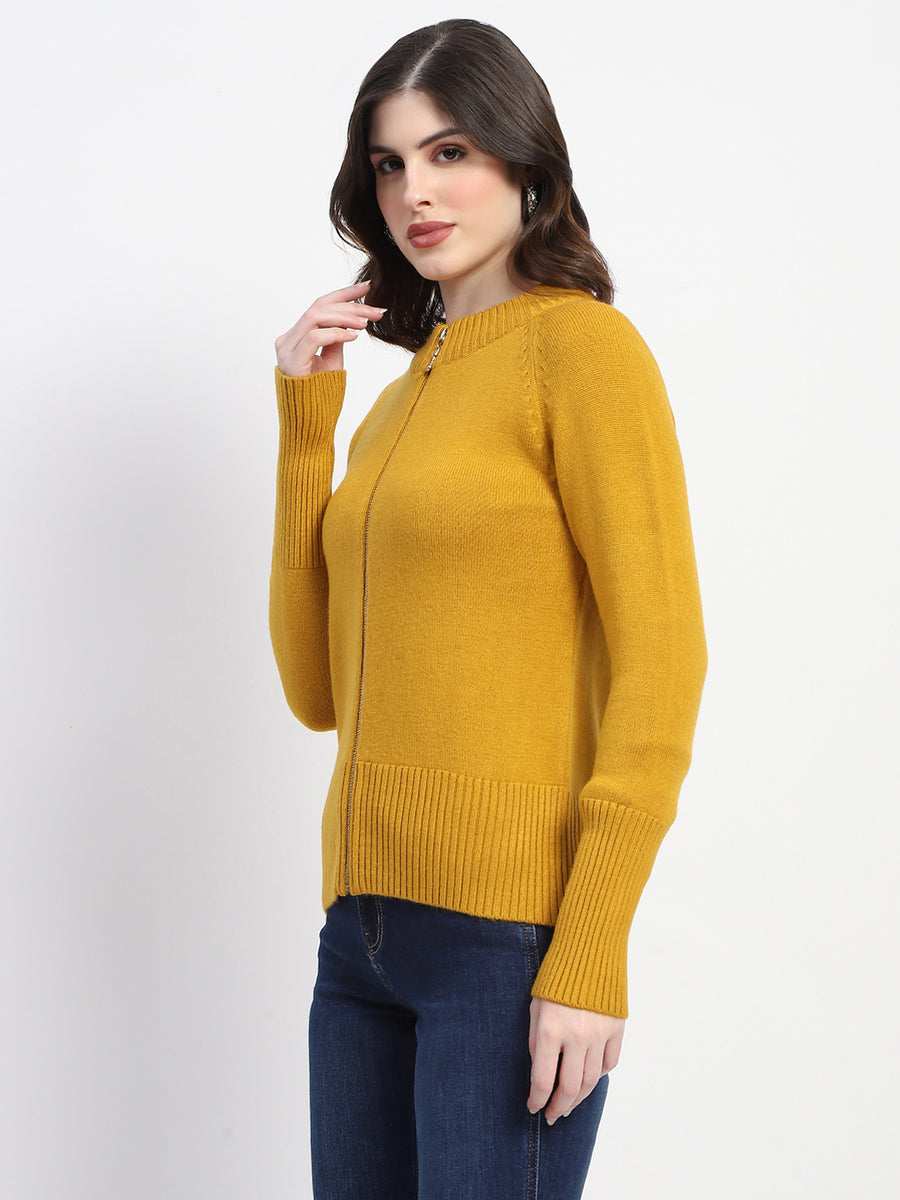 Madame Knit Mustard Mock Neck Sweater