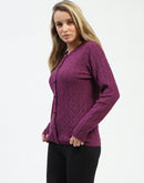 Madame Plum Buttoned Cardigan