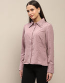 Madame Allover Embellished Pink Shirt