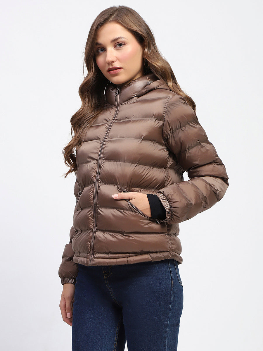 Madame Quilted Brown Puffer Jacket