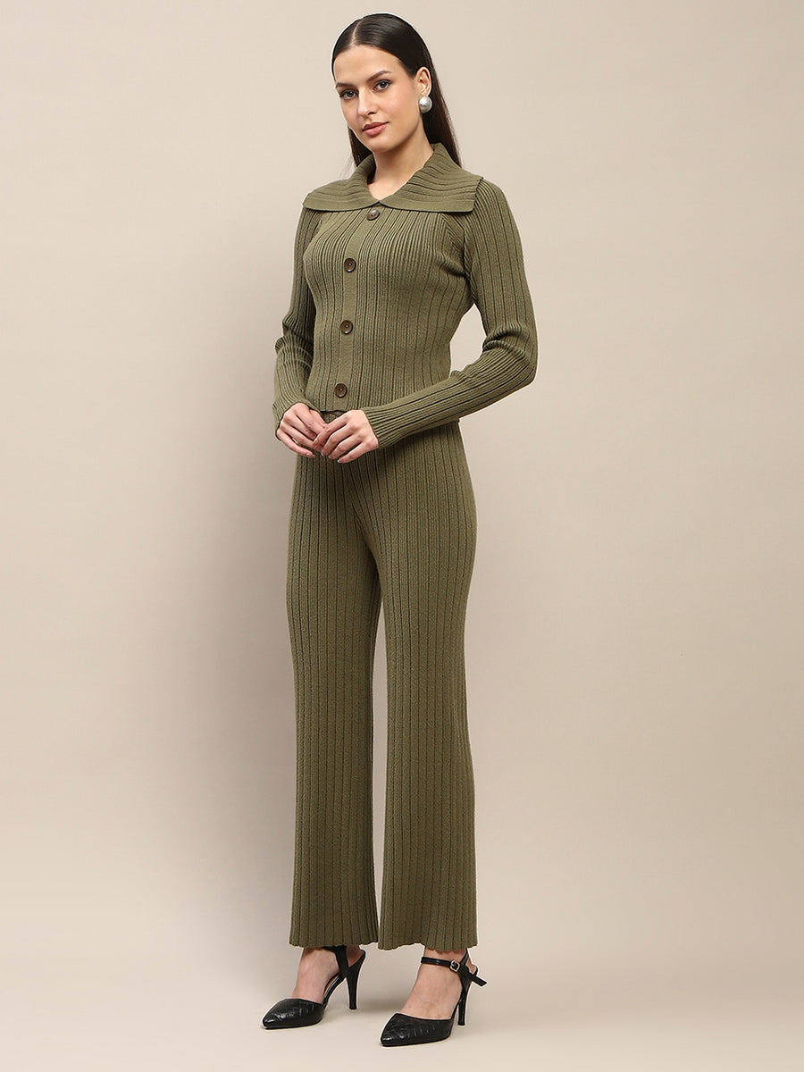 Madame Olive Knitted Top and Bottom Ensemble