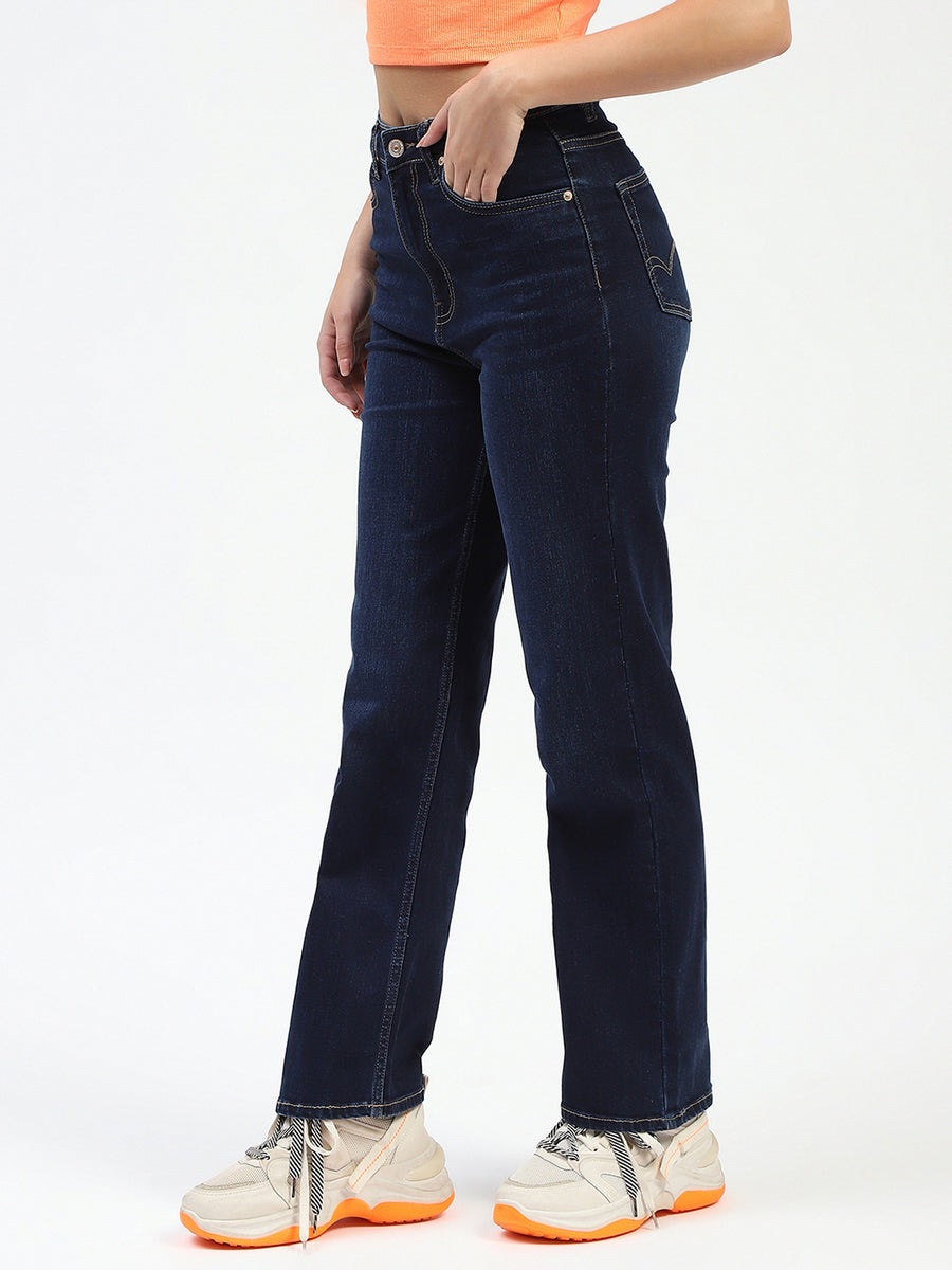 Madame Dark Blue Straight Fit Jeans