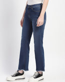 Madame Ripped Frayed Hem Flared Denim