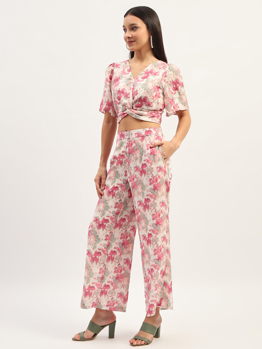 Madame Floral Print Off White Co-Ord Set