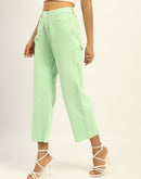 Madame Regular Mid Rise Cotton Green Denim