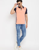 Camla Peach T- Shirt For Men