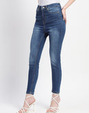 Madame Whiskered High Waist Skinny Fit Denim