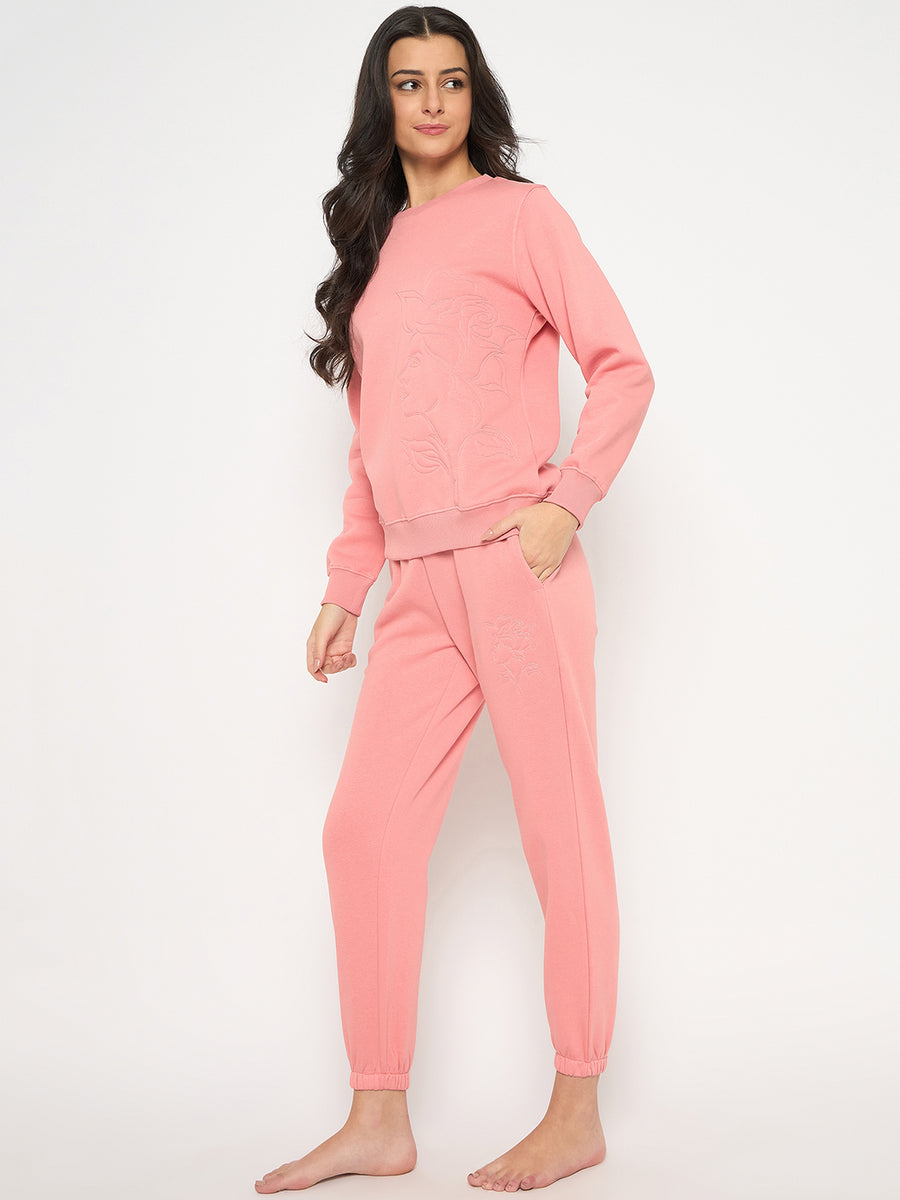 mSECRET Cotton Blend Pink Night Suit