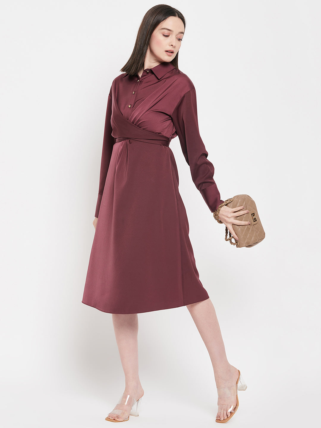 Camla Barcelona Purple Dress For Women