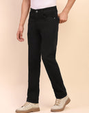 Camla Barcelona Whiskered Black Cotton Straight Denim