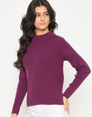 Madame Mock Neck Purple Skeeve