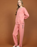 mSECRET Cotton Blend Top and Bottom Pink Nightsuit