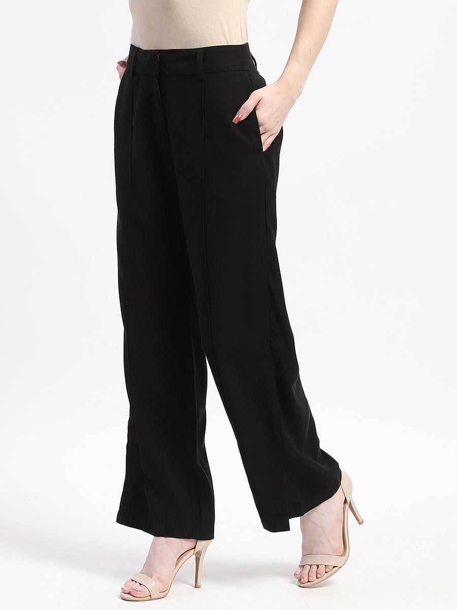 Madame Black Wide-Leg Trousers