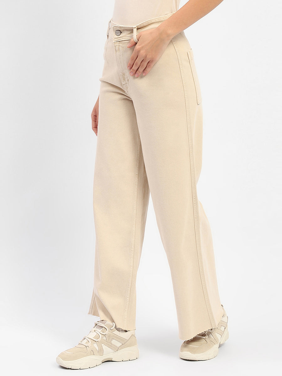 Madame Straight Fit Beige Denim