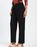 Madame Black Straight Fit Trousers