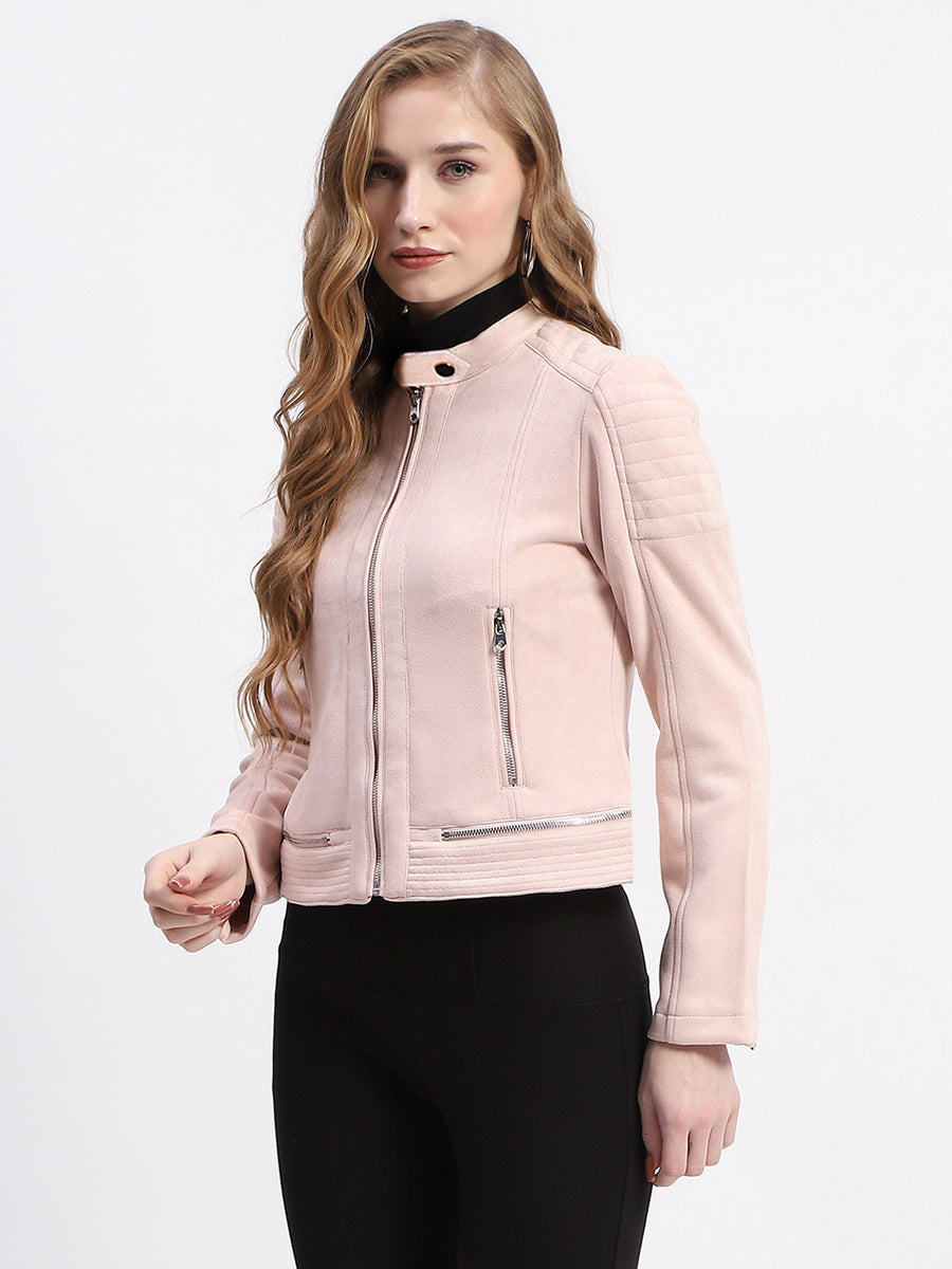 Madame Nude Faux Suede Biker Jacket