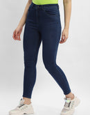 Madame Solid Mid Blue Skinny Fit Jeans