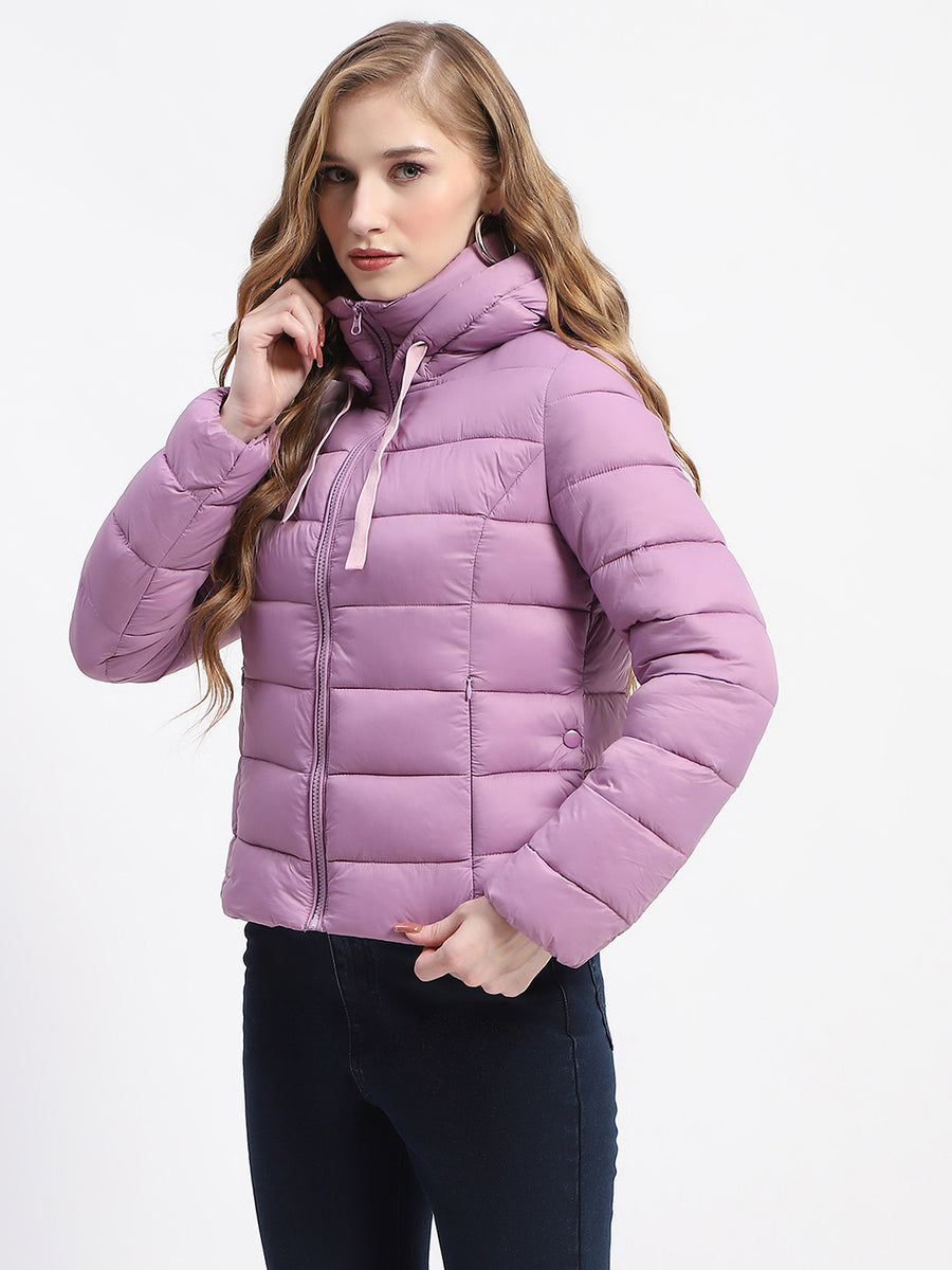 Madame Mauve Quilted Puffer Hood Jacket