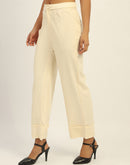 Madame Straight Leg Off White Trousers