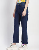 Madame Bootcut Solid Indigo Denim