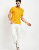 Camla Mustard T- Shirt For Men