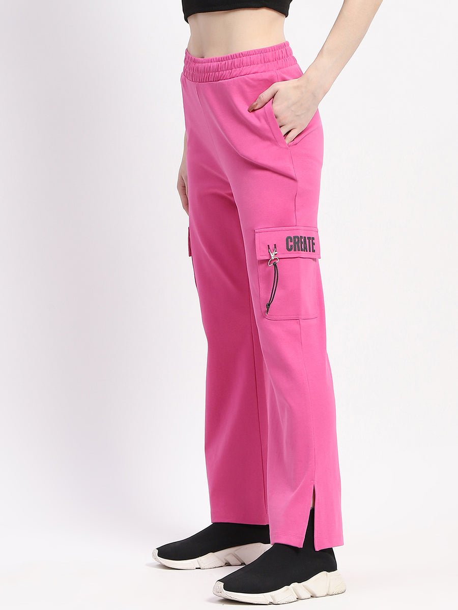 mSECRET Pink Wide-Leg Cotton Cargo Pants