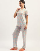 mSECRET Printed Mint Nightsuit Set