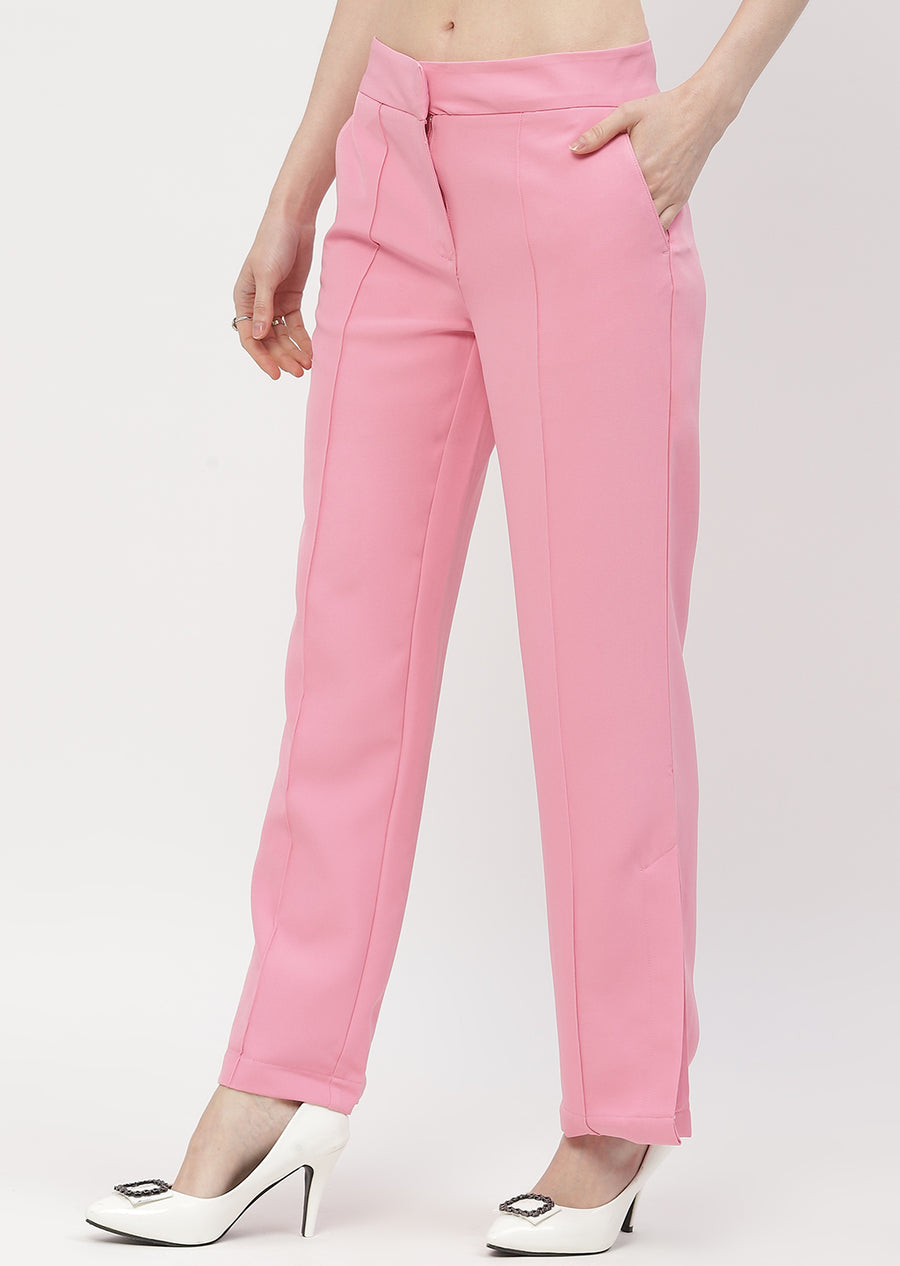 Madame Solid Slit Trouser