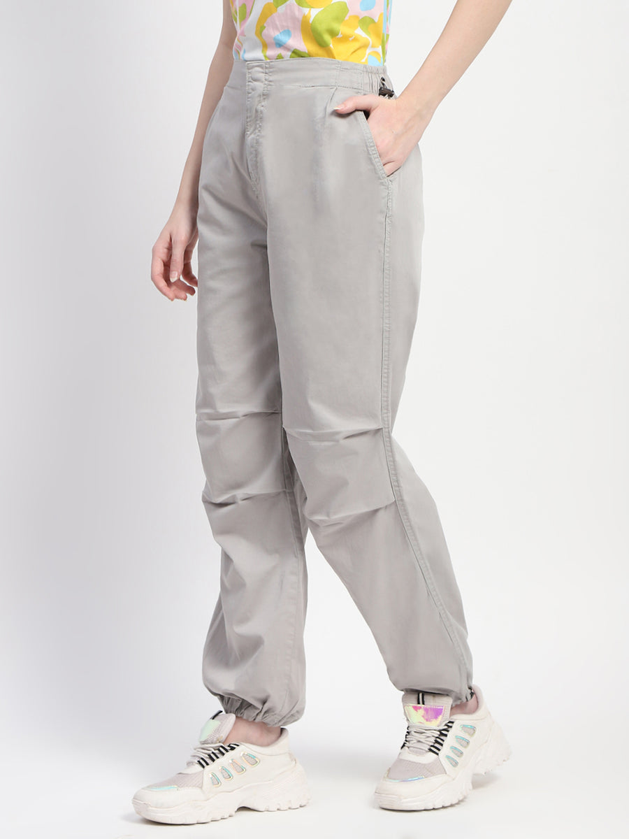 Madame Relax Fit Grey Cotton Joggers