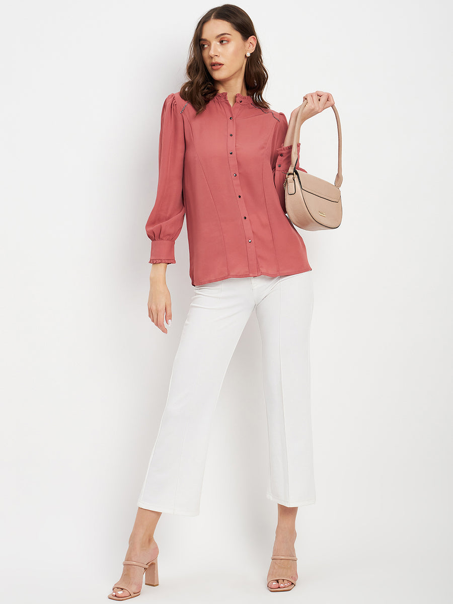 Madame Pink Solid Top