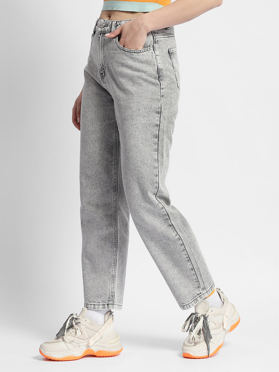 Madame Grey Straight Fit Jeans