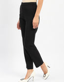 Madame Tapered Fit Black Trousers