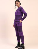 Camla Barcelona Check Purple Two Piece Ensemble