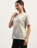 Madame Printed White T-Shirt