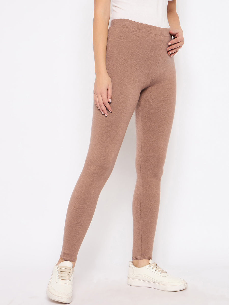 Madame Skinny Fit Brown Tights