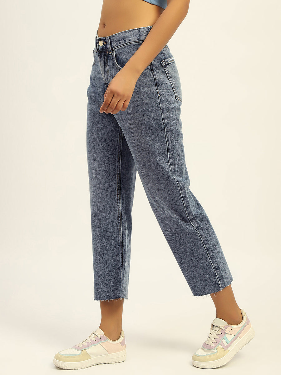 Madame Blue Boyfriend Fit Cotton Denim