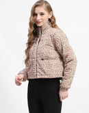 Madame Camouflage Beige Puffer Jacket