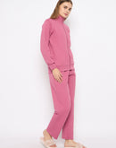 mSECRET Self Designed Zip Top and Pink Night Suit