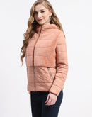 Madame Dual-Textured Rust Puffer Jacket