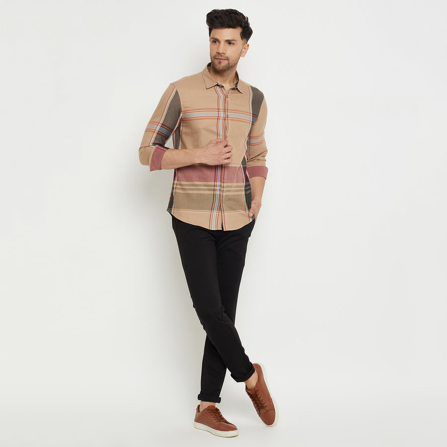 Camla Beige Shirt For Men