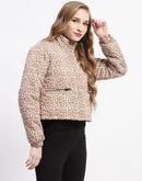 Madame Camouflage Beige Puffer Jacket