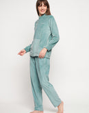 mSECRET Green Velvet Nightsuit